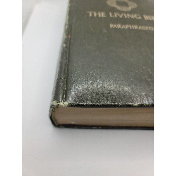 The Living Bible Paraphrased Genuine Cowhide Leather Tyndale 1974 38th Printing - Picture 3 of 9